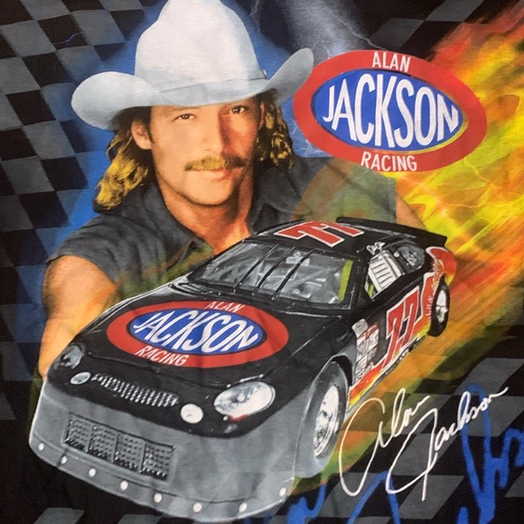 Vintage Alan Jackson Men’s Large Nascar T-shirt - Picture 2 of 8